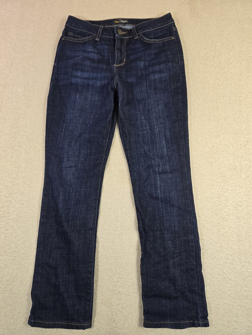 Lee Regular Fit Straight Leg Mid Rise Jeans Women's Size 8 Short